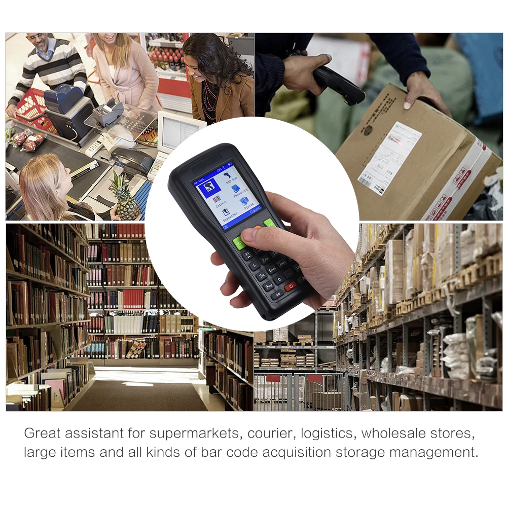 Ручной сканер штрих кода Aibecy LM3306 беспроводной и проводной кодов PDT 1D сканирующий