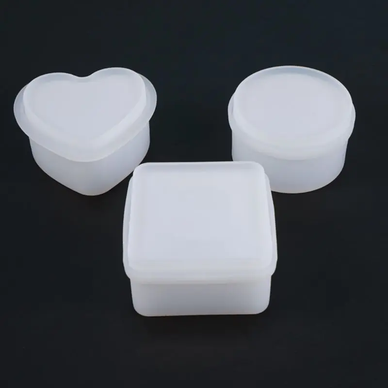 

DIY Crystal Epoxy Resin Mold Silicone Storage Box Mould Handmade Crafts Tool F3MF
