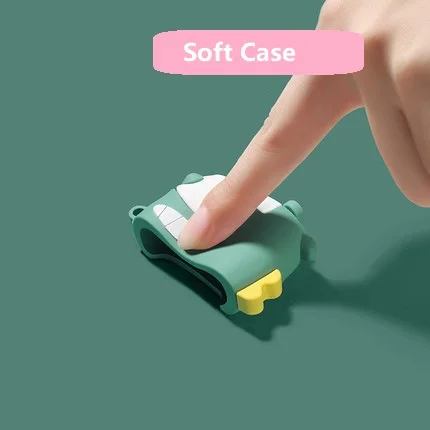 Мультяшный Чехол аниме серии Airpod с брелоком Ударопрочный силиконовый чехол