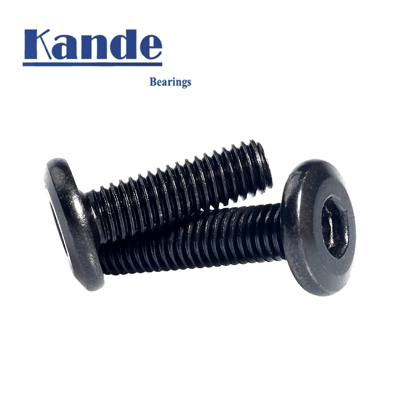 

10 20Pcs M5 M6 M8 Black Hypotenuse Flat Head Hex Drive Screw Down Side Furniture Screws Oxide Black