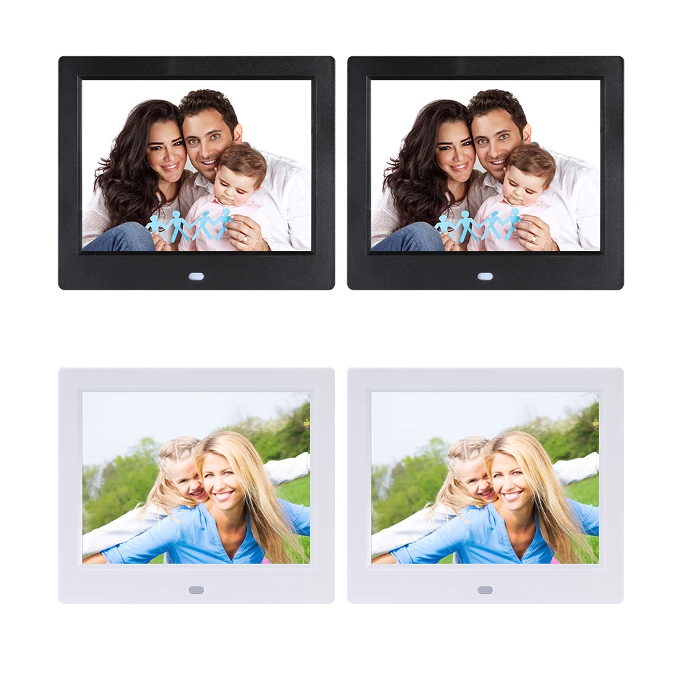 

8in Electronic Digital Photo Display Album Picture Video Audio Music Movie Frame Home Desktop HD Play Decoration Gift