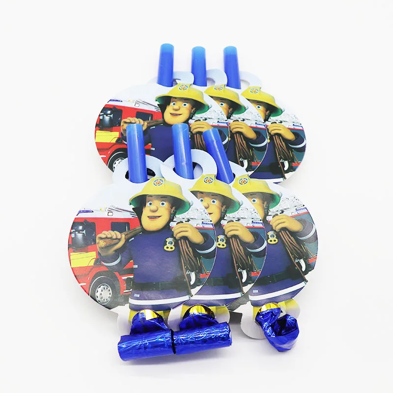 12 шт./упак. Пожарный Сэм тема раздува вечерние украшения одноразовая