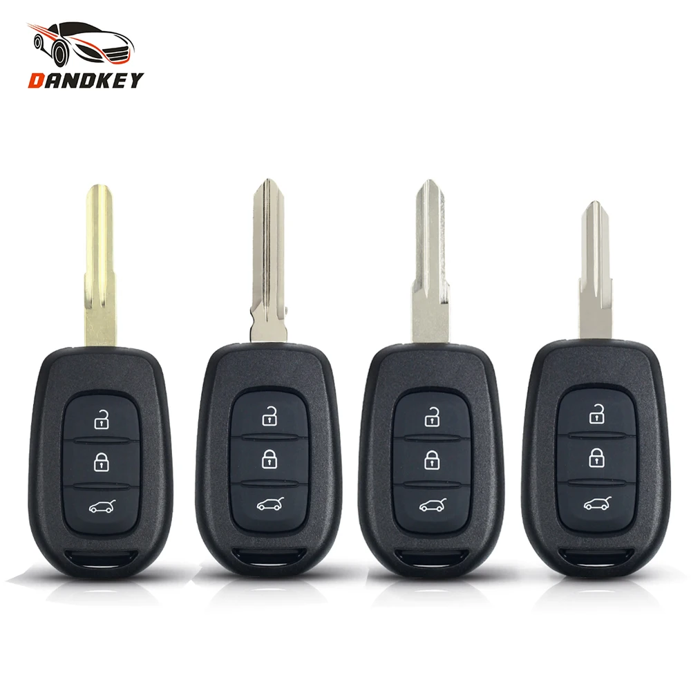 Чехол-накладка для автомобильного брелока Dandkey 3 кнопки Renault Duster Sandero Logan Clio Captur Laguna