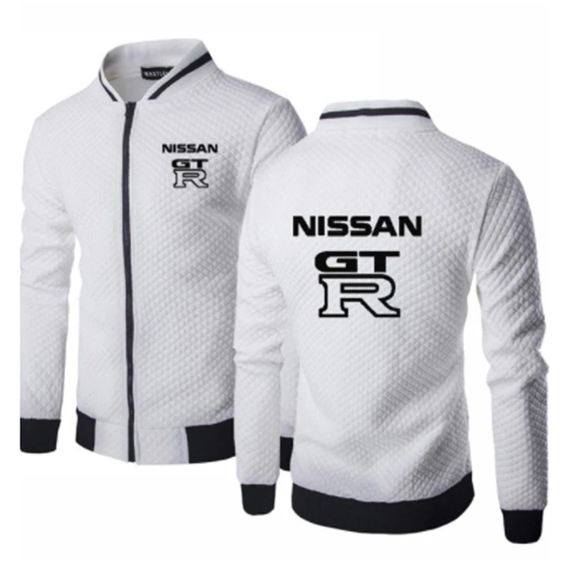 

Spring Autumn Mens Sweatshirts Nissan GTR Car Logo Jacket Long Sleeve Sportswear Casual Zipper Hoody Male Tops Clothing 5 Colors