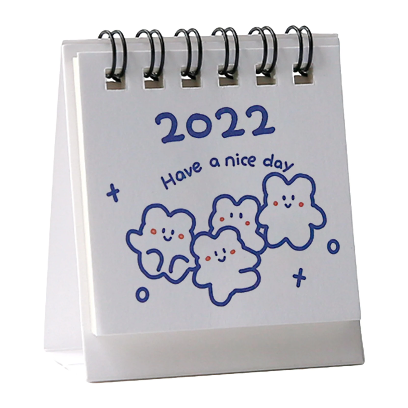 

2022 Cute Mini Desk Calendar Decoration Stationery School Supplies Portable Desk Calendar School Office Desktop Decor Liberal