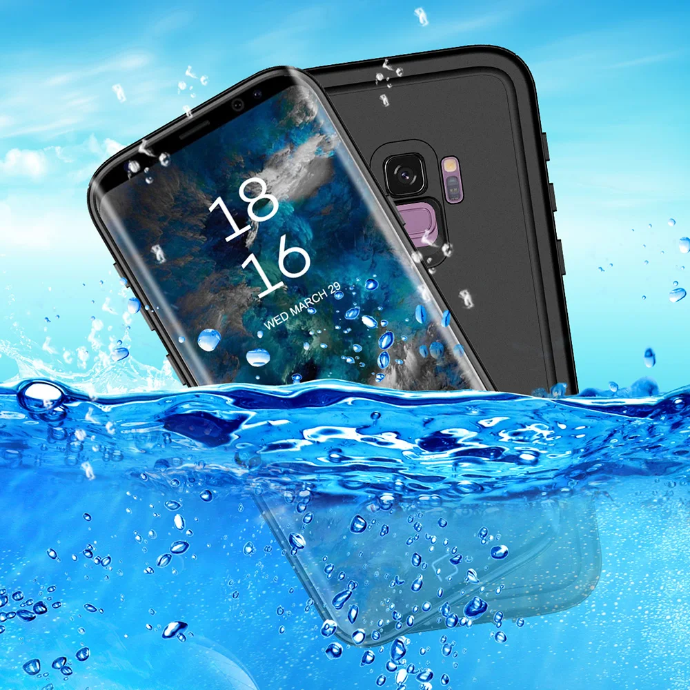 Чехол Водонепроницаемый IP68 ДЛЯ Samsung S10 S9 + S8 ударопрочный чехол для плавания