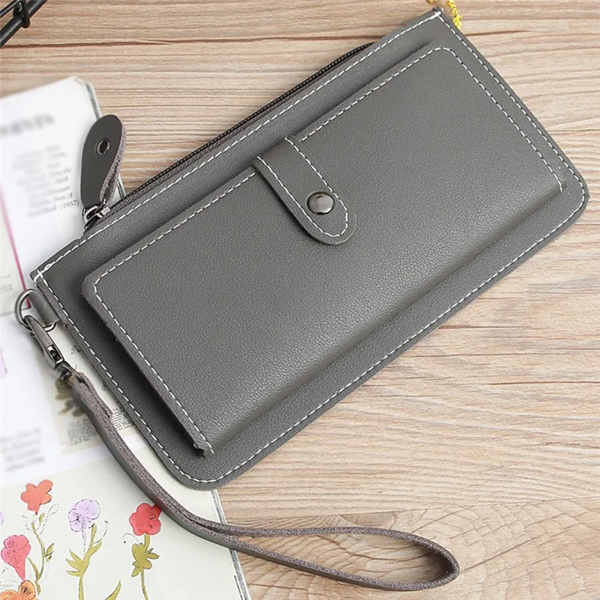 Одноцветный мини кошелек роскошный женский модный трендовый Маленький