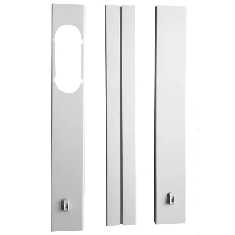 

3Pcs Well-Sealed Window Slide Kit Plate Adapter for Portable Air Conditioner,Universal Window Seal Set 1.9M