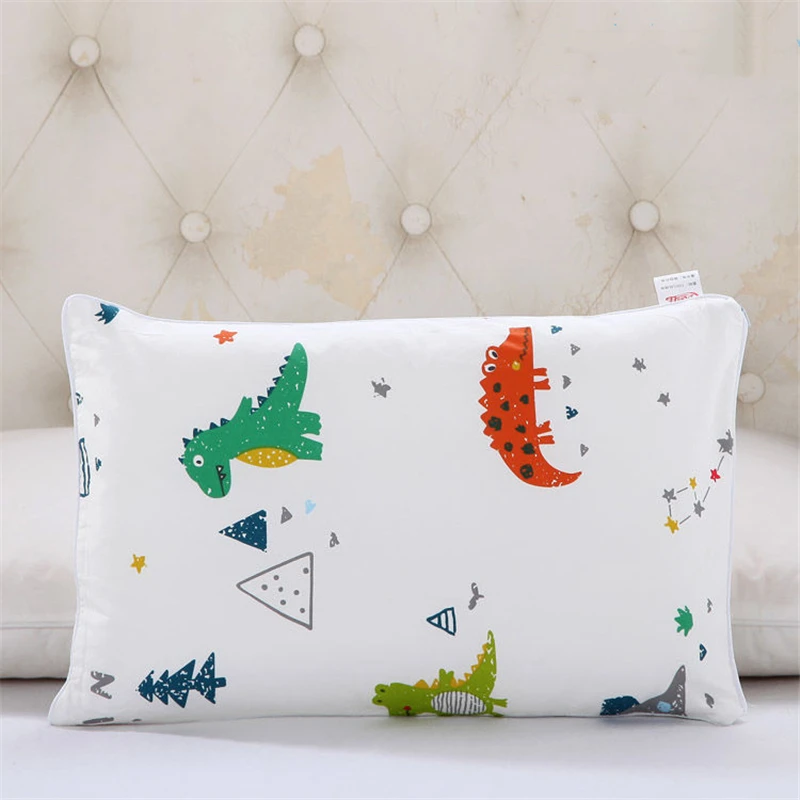 

34x66cm Four Seasons Universal Children's Pillowcase Pure Cotton Soft Kids Hemming Pillowcase Kindergarten Cartoon Pillow Cover
