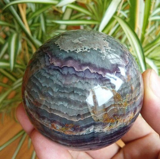 + 508 натуральный флюоритовый кварц хрустальный шар|Статуи и скульптуры| |