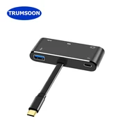 trumsoon type c to 4k hdmi compatible vga usb c 3 0 adapter for macbook surface samsung s8 dex huawei p20 xiaomi 10 projector tv