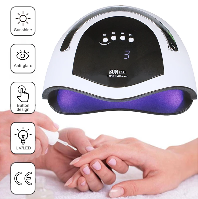 

NEW 90W UV LED Lamp Fpr Nail Dryer 45PCS Ice Lamp For Curing UV Gel Nail Polish With Motion Sensing Manicure Nail Art Tool