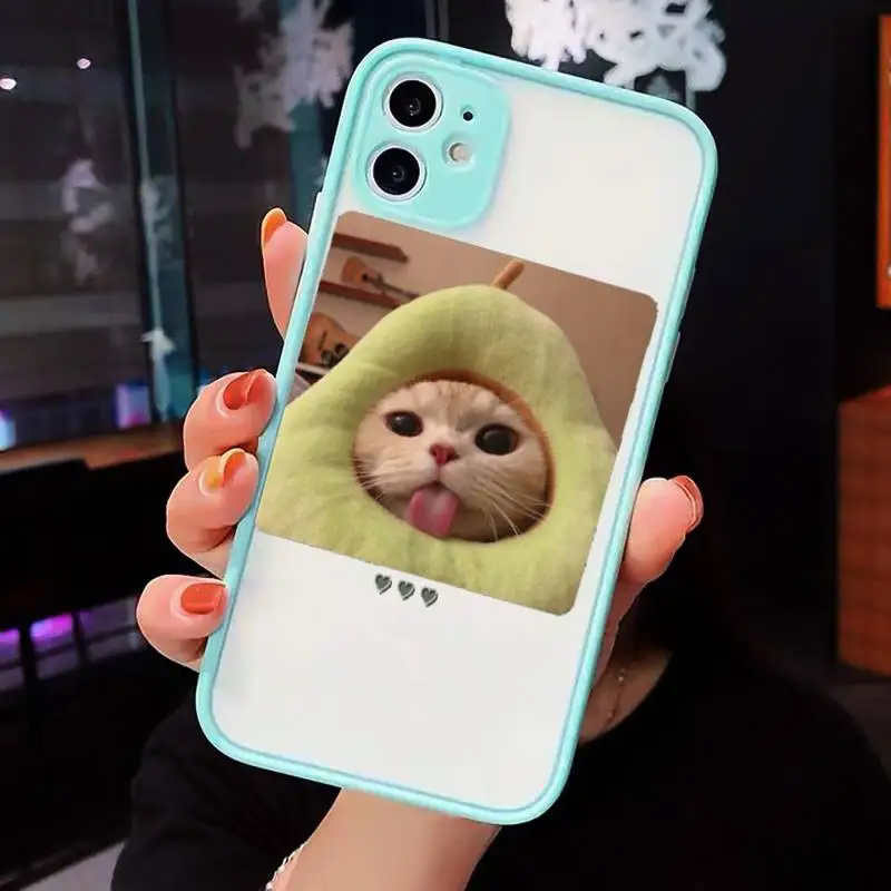 

Cute Cats New Year Gifts luxury Phone Cases shell matte transparent For iphone 7 8 11 12 plus mini x xs xr pro max cover