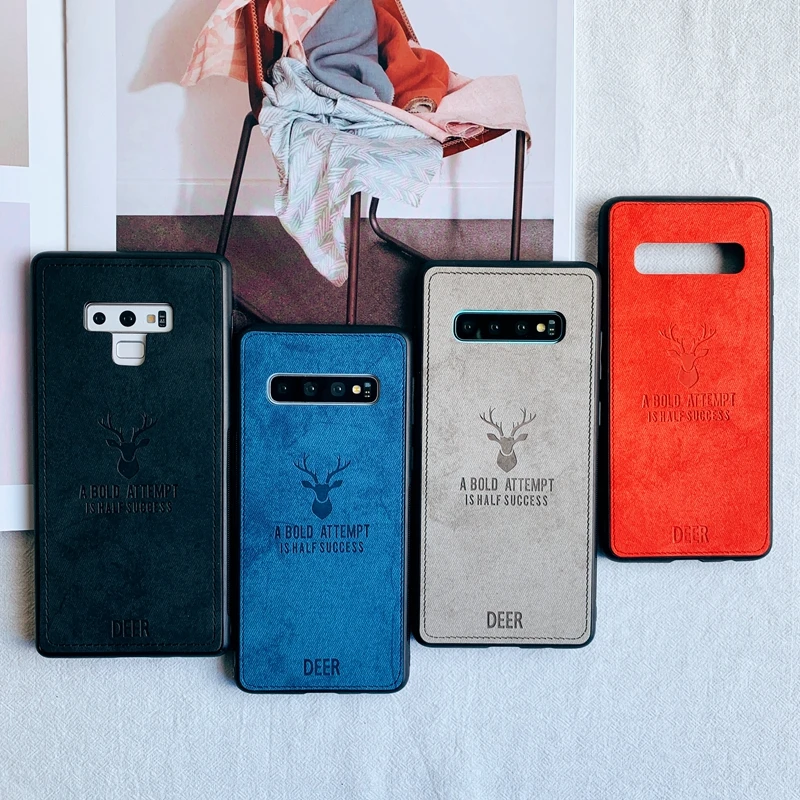 Мягкий ТПУ чехол с 3d-рисунком оленя для Samsung Galaxy S7 Edge S8 S9 S10 S10e Note 8 9 10 Plus M10 M20 M30 A10 A20