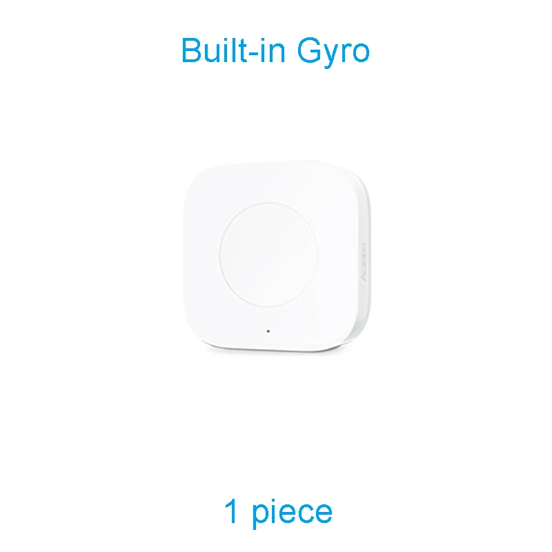 1 Gyro Version Xiaomi Aqara умный беспроводной мини-переключатель ZigBee беспроводное соединение Встроенный гироскоп работа с HomeKit MIJIA приложение умный дом Комплект - Цвет: 1 Gyro Version