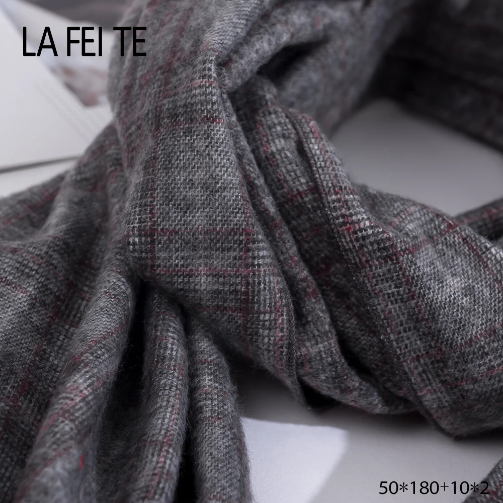 Новинка зимние кашемировые шарфы женское теплое одеяло унисекс однотонный