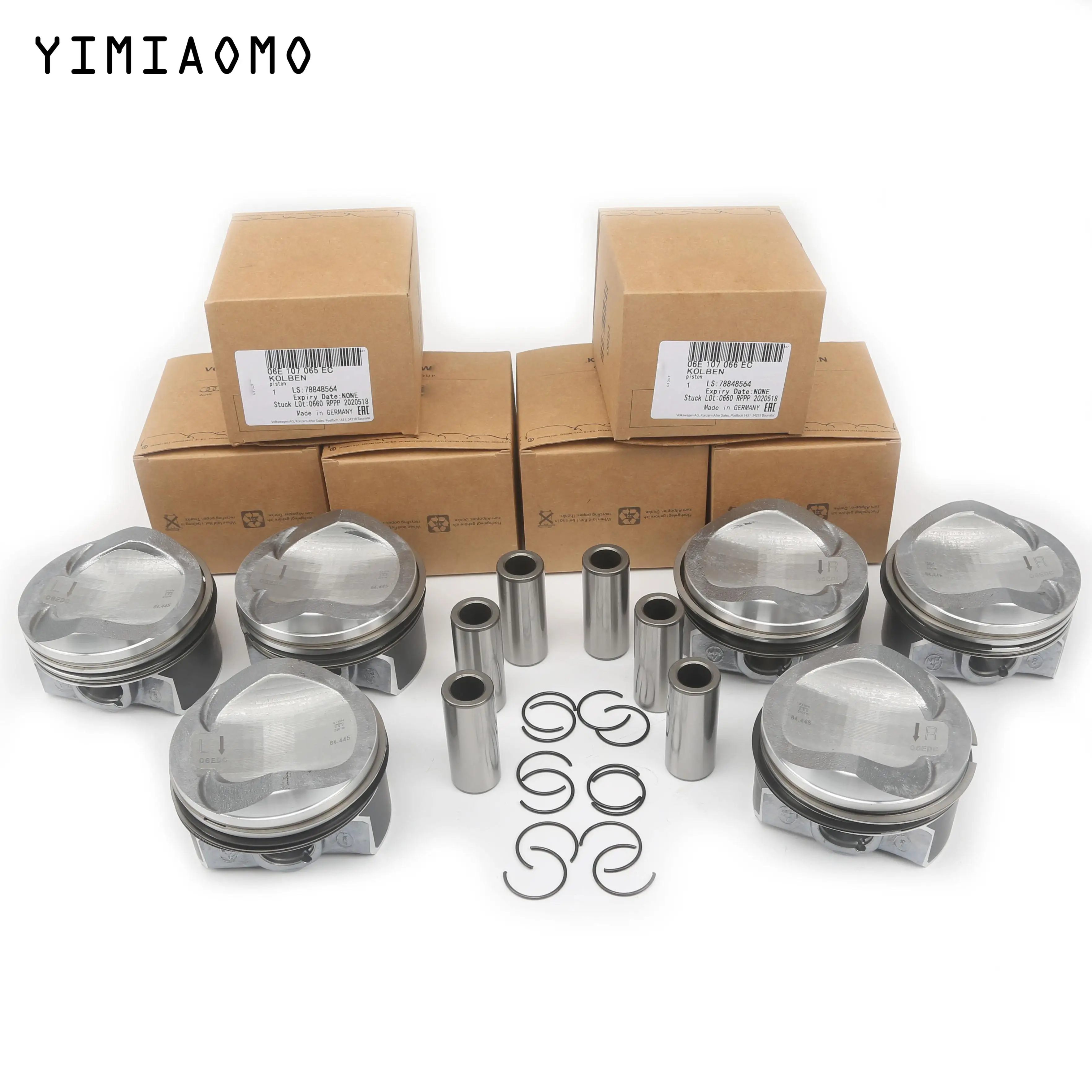 

06E 107 065 EC 22MM Piston & Piston Rings Assembly For Audi A4 A5 A6 A8 A7 Sportback Q7 S4 S5 S6 S8 Quattro 3.0TFSI CREC CRED