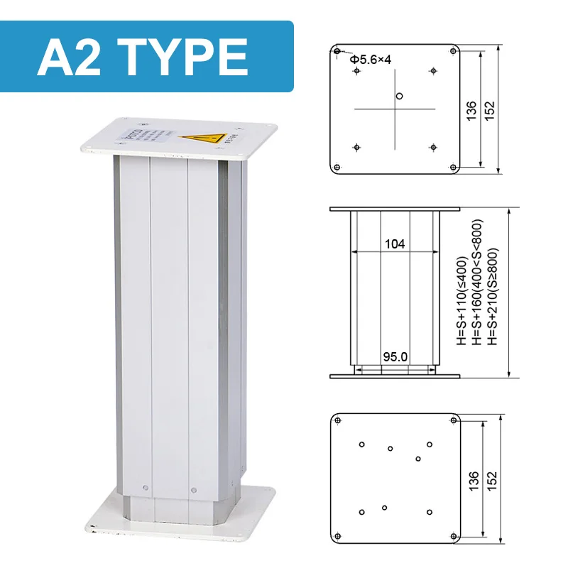 Одиночная электрическая подъемная колонна алюминиевый подъемный стол стул
