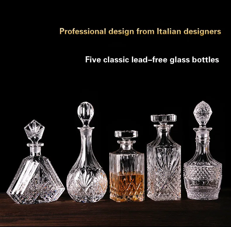 Большая бутылка для вина креативная домашняя Бутылка виски с крышкой барменский