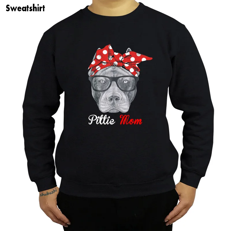 

Pittie Mom sweatshirt For Pitbull Dog Loves-Mothers Day Gif-tops autumn Style New hoody autumn hoodys sbz1033