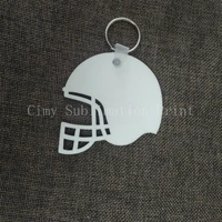 20pcslots blank sublimation mdf key rings tags keychain diy gift printing sublimation ink transfer two sides