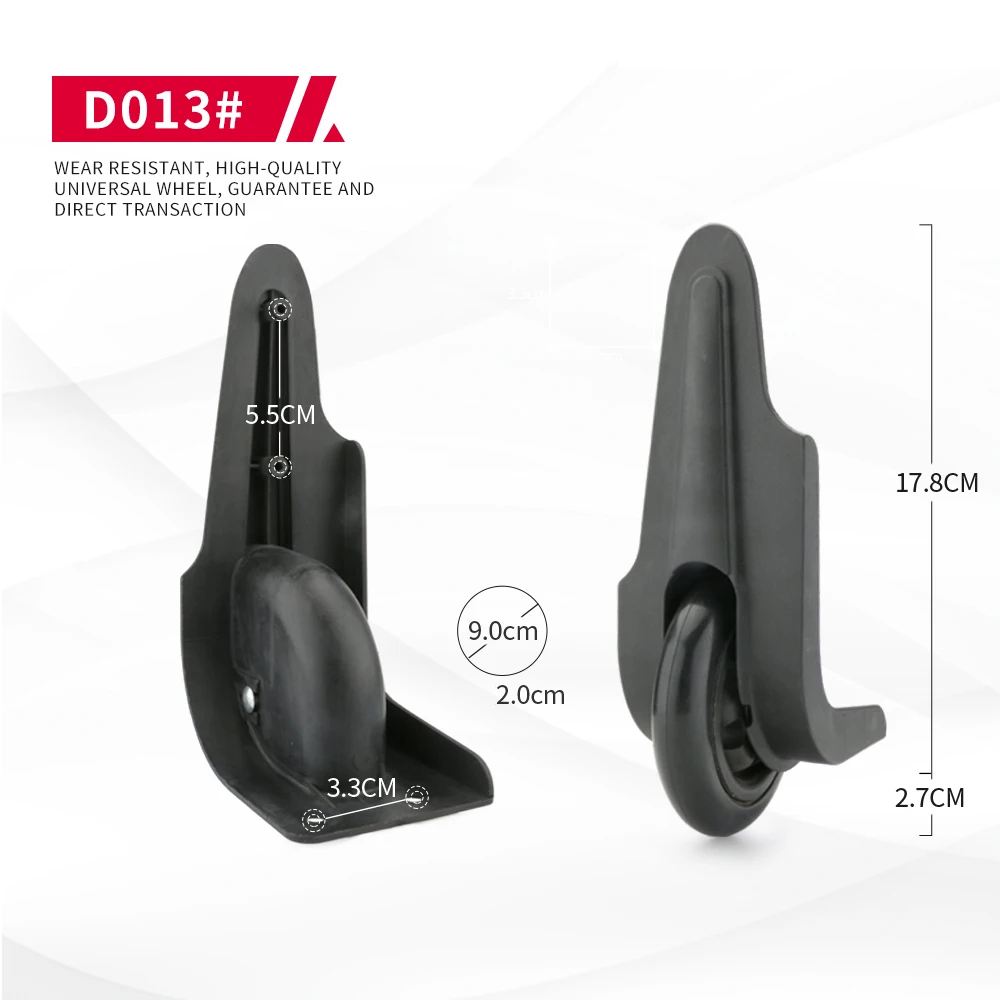 DiLong D013 Luggage Wheel Repair Parts Suitcase Accessories Trolley Case Wheels Luggage Accessories Universal Silent Caster