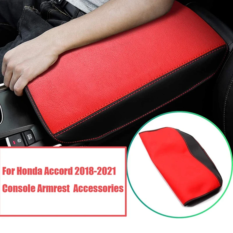 

Кожаный чехол для подлокотника центральной консоли автомобиля, защитные аксессуары для Honda Accord 2018-2021