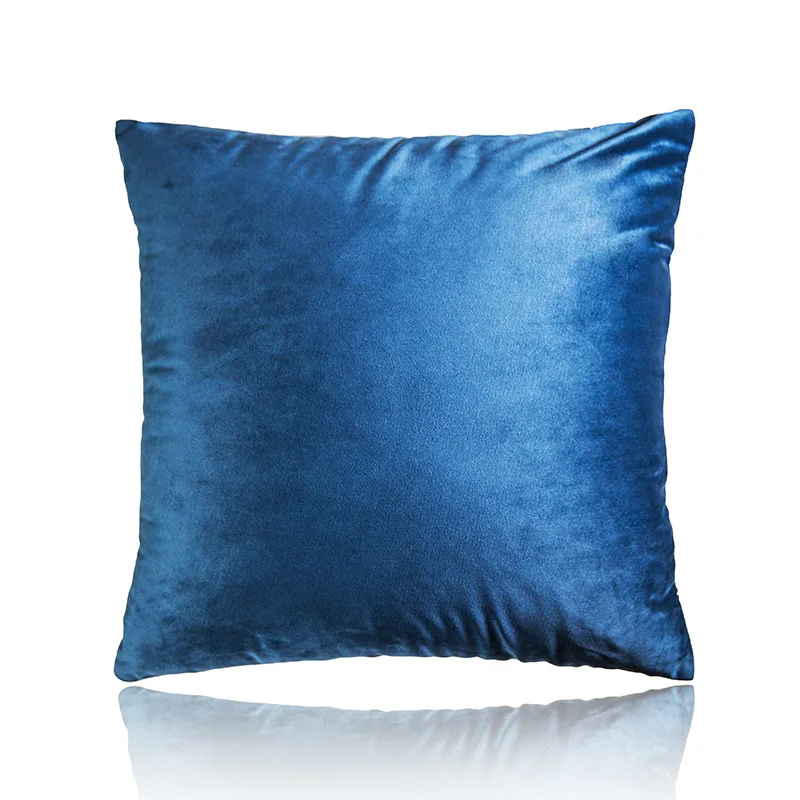 

Pillowcase Cushion-Cover Home Furnishing Textiles Pure Color Velvet Nordic Decorative Cushions Sofa White Decorative Pillows