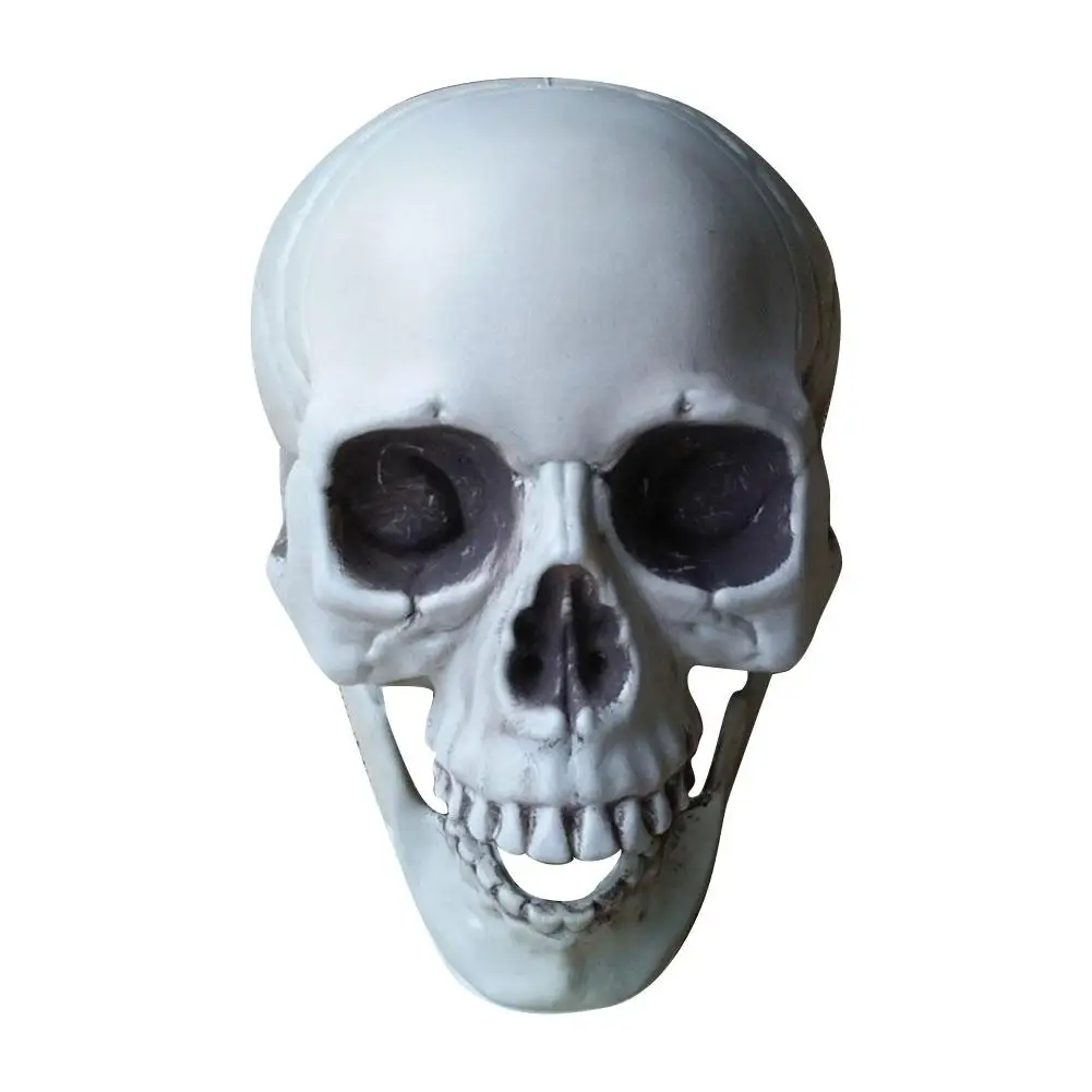 Горячая украшения к Хэллоуину искусственный череп голова модель Пластик кости
