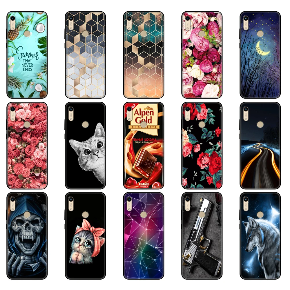 Чехол для Honor 8A huawei prime силиконовая Мягкая задняя крышка из ТПУ телефона Huawei