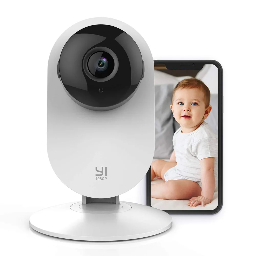 YI Baby Monitor 1080P цветная Видео няня Мини камера наблюдения с Wifi Babyphone Cam Детская
