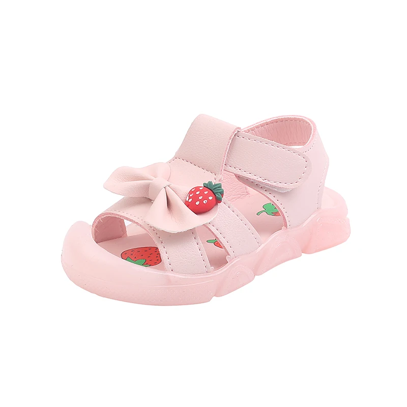 

Summer Sakura Soft Sole Girls Sandals Baotou Princess Shoes Children Sandals Garden Shoes Fashion Casual Sandals Wholesale