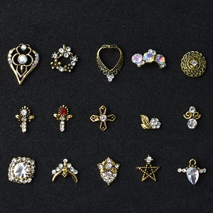 10 штпартия сплав гвозди очаровательный со стразами бриллианты СТРАЗА под камень украшения для ногтей ювелирные изделия аксессуары Стразы Новое поступление 2018