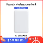 Портативное зарядное устройство 1:1 5000 мАч, магнитное Беспроводное зарядное устройство, портативное зарядное устройство для iPhone 13 12pro Max Mini
