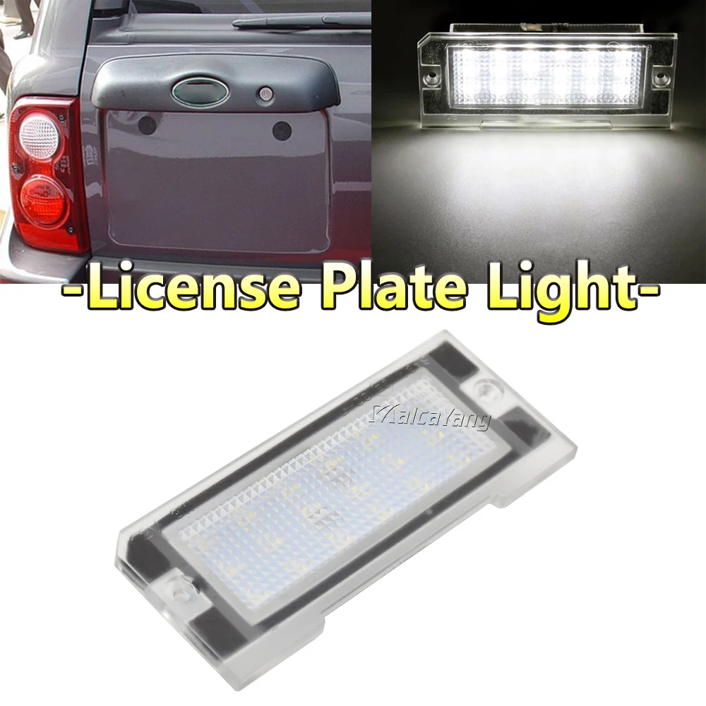 

White LED License Plate Light Number Plate Lamp For Land Rover Freelander 1 1998 1999 2000 2001 2002 2003 2004 2005 2006