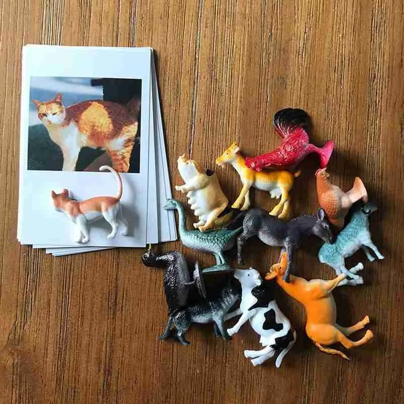 Montessori Animal Model English Words Match Cards Creative Animals Cognition Learning Teaching Aids Kids Educational Toy | Игрушки и