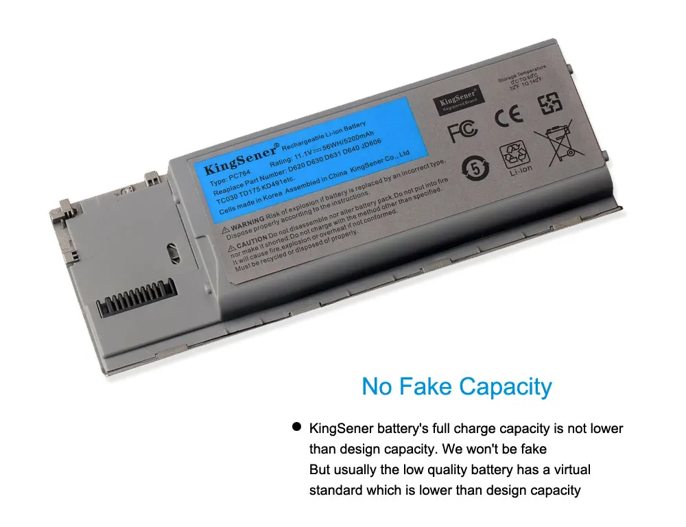 Аккумулятор KingSener в Корейском стиле для Dell Latitude D620 D630 D631 JD775 JY366 KD489 KD491 KD492 KD494 KD495 NT379