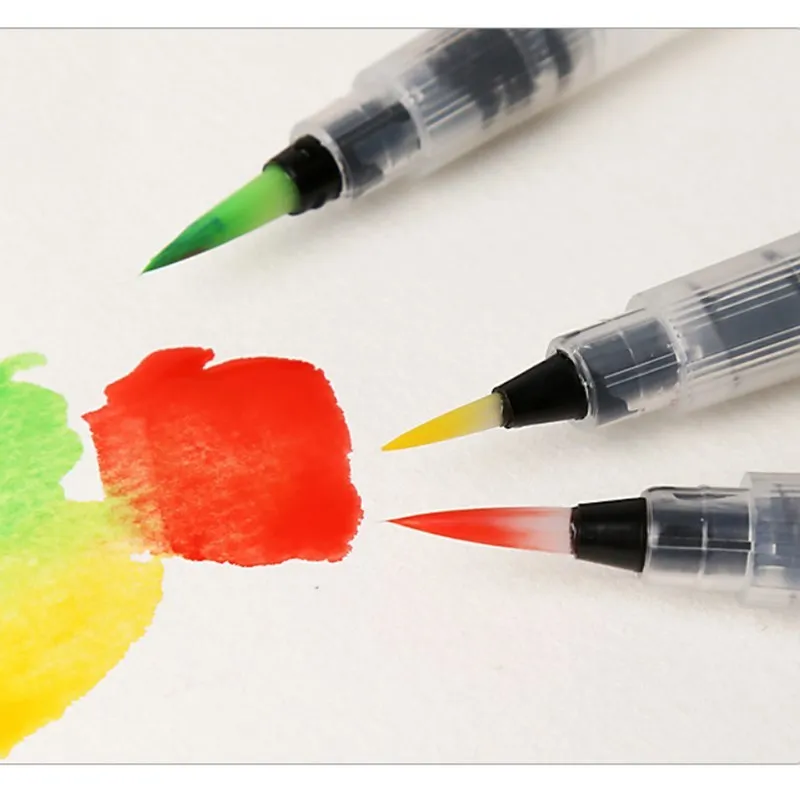 Многоразовая цветная ручка для рисования 3 шт./лот кисть художников студентов