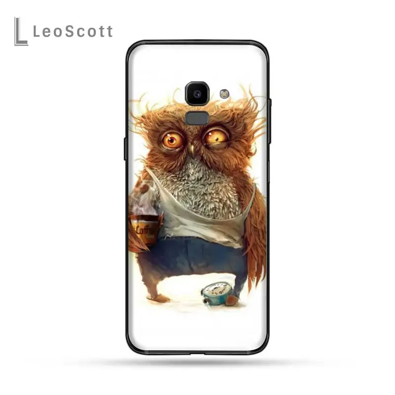 

Animal Cute Cartoon Owl Phone Cases For Samsung Galaxy J2 J4 J5 J6 J7 J8 2016 2017 2018 Prime Pro plus Neo duo
