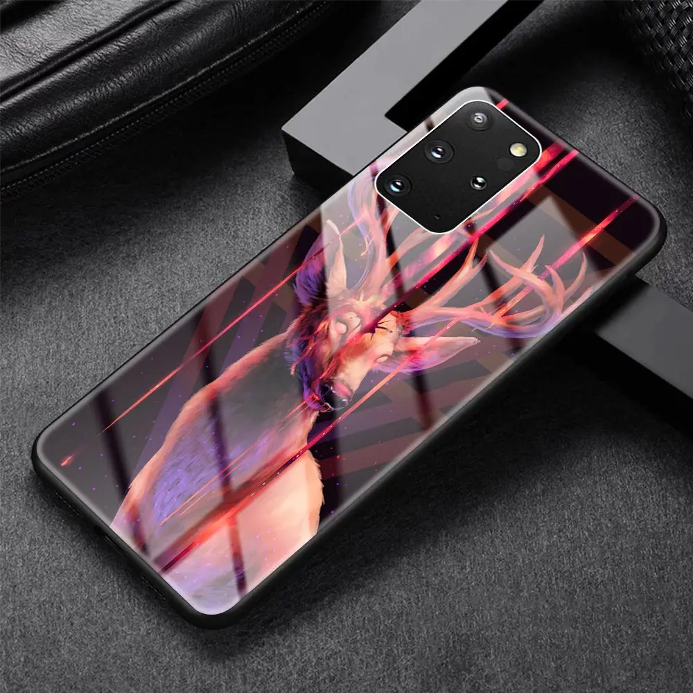 

Case For Samsung Galaxy S10 Lite S20 Ultra FE S9 S8 Plus S10e A71 A51 A50 Tempered Glass Phone Cover Harry Cute Deer
