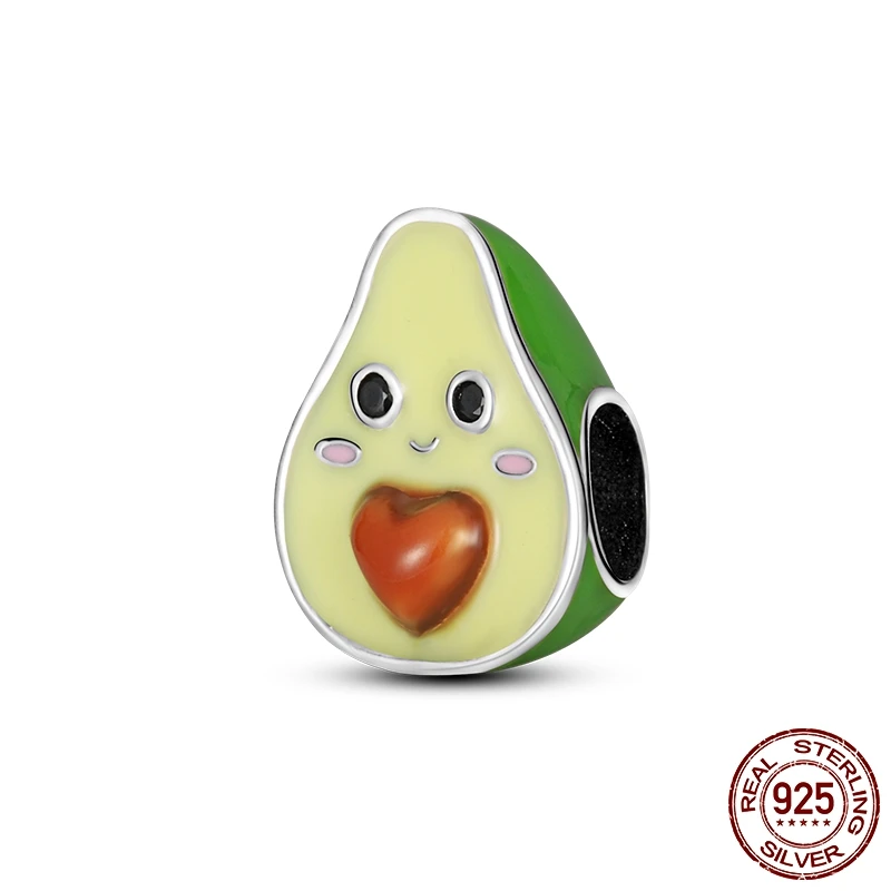 Новые ювелирные украшения подвеска серебряный браслет в виде сердца авокадо