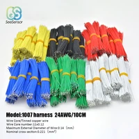 100pcslot 24awg 10cm tin plated breadboard pcb solder cable fly jumper wire tin conductor wires 1007 24awg connector wire