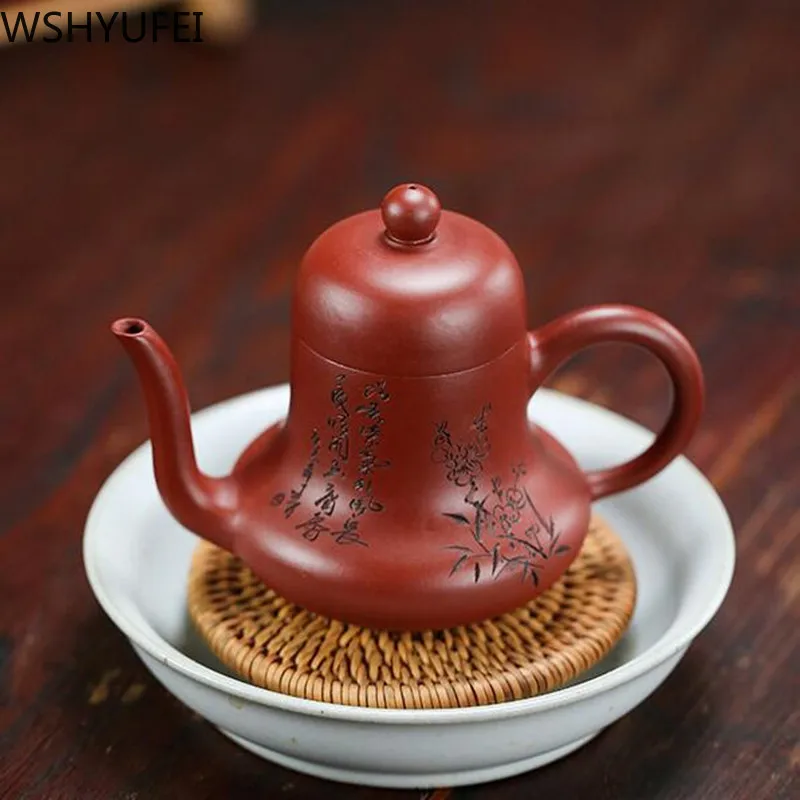 Чайник Yixing zisha чайник ручной работы из сырой руды и фиолетовой глины подлинный