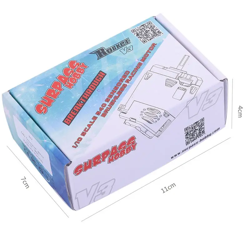 SURPASS HOBBY 540 V3 Rocket Motor Pro 10 5 T 13 17 21 Сенсорный бесщеточный двигатель для 1/10 RC гоночный