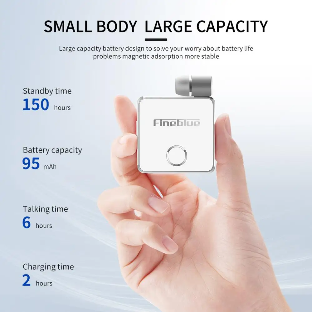 Беспроводные наушники FineBlue F1 Bluetooth V5.0 свободные руки музыкальная гарнитура