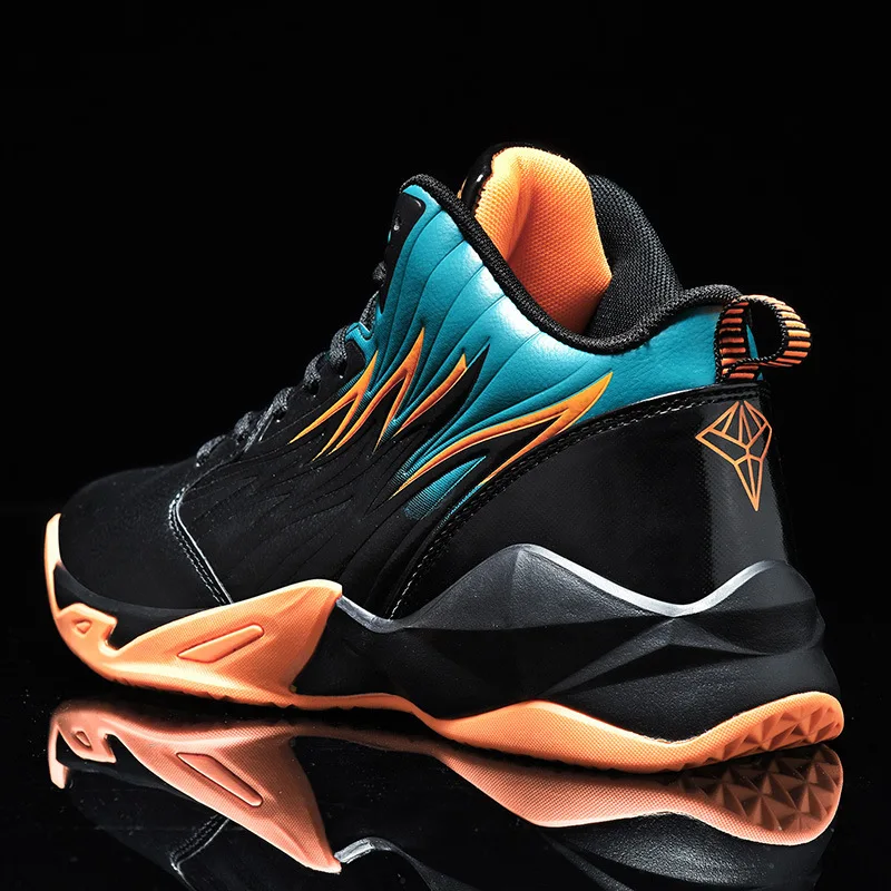 Men's Basketball Shoes High-top Breathable Fashion Wearable Sneakers for Man High Elastic Autumn 2021 New Men's Sports Shoes