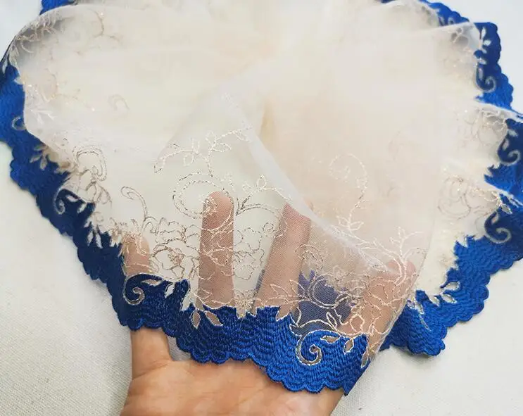 1 метр красочные ткани Вышивка Кружева отделка ленты DIY одежды Свадебные оберточная Ткань DIY материалы