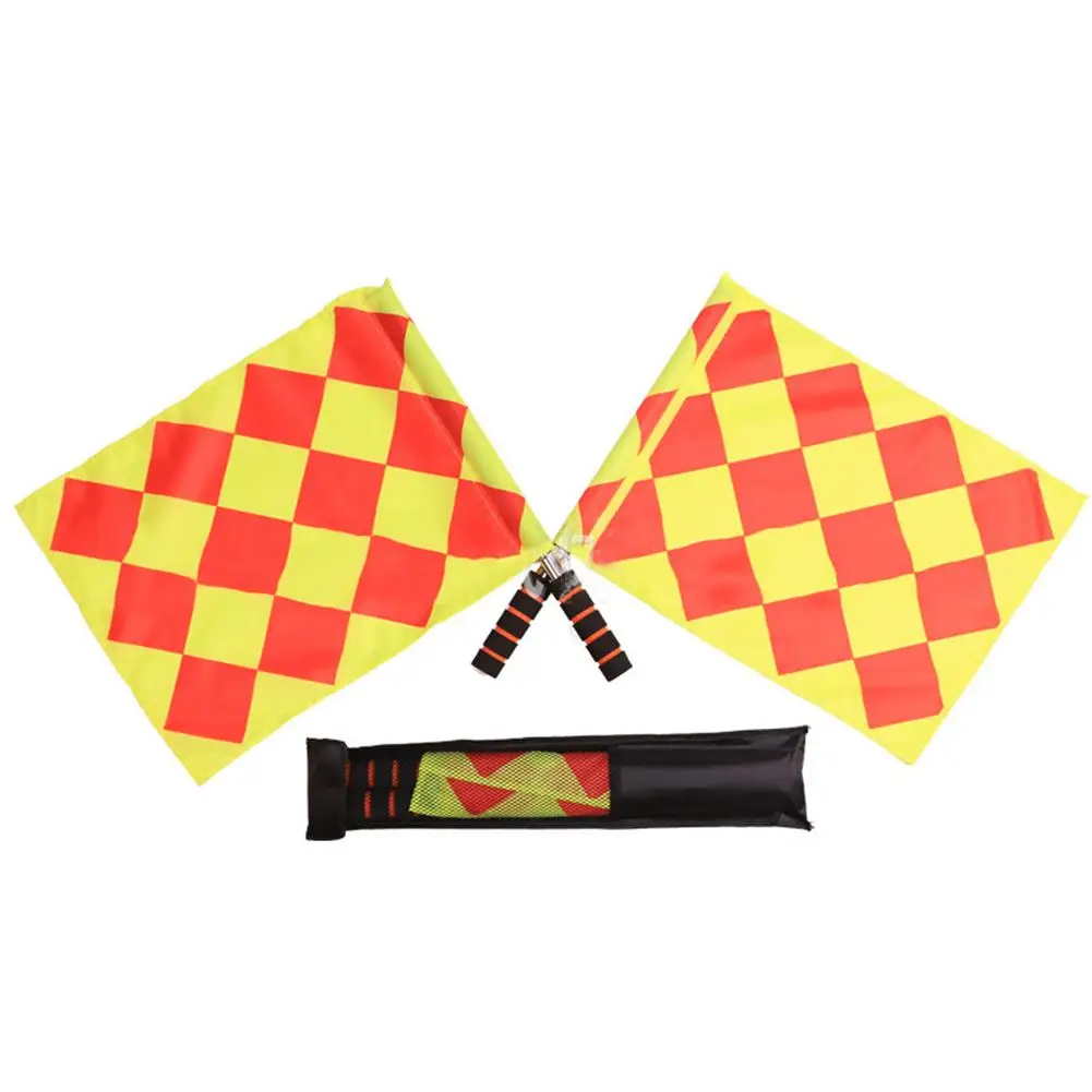 

Soccer Referee Flag Linesman Flags Sports Football MatchJudge Sideline Equipmentfor Outdoor Exercise Sport Ornaments