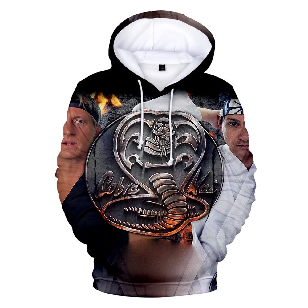 

Качественно полученные классические толстовки Harajuku - Cobra Kai 3D мужские/женские/детские 3D повседневные толстовки с капюшоном весна осень зима