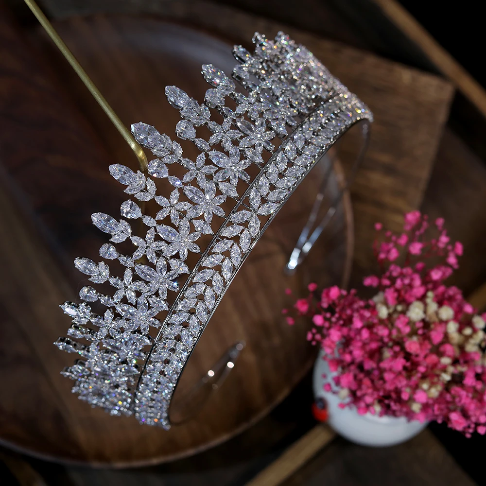 Amazing Queen Tiara Vintage Tiara Wedding Crown Bridal Tiara Wedding Hair Accessories For Women's Prom Party Jewelry, Gifts